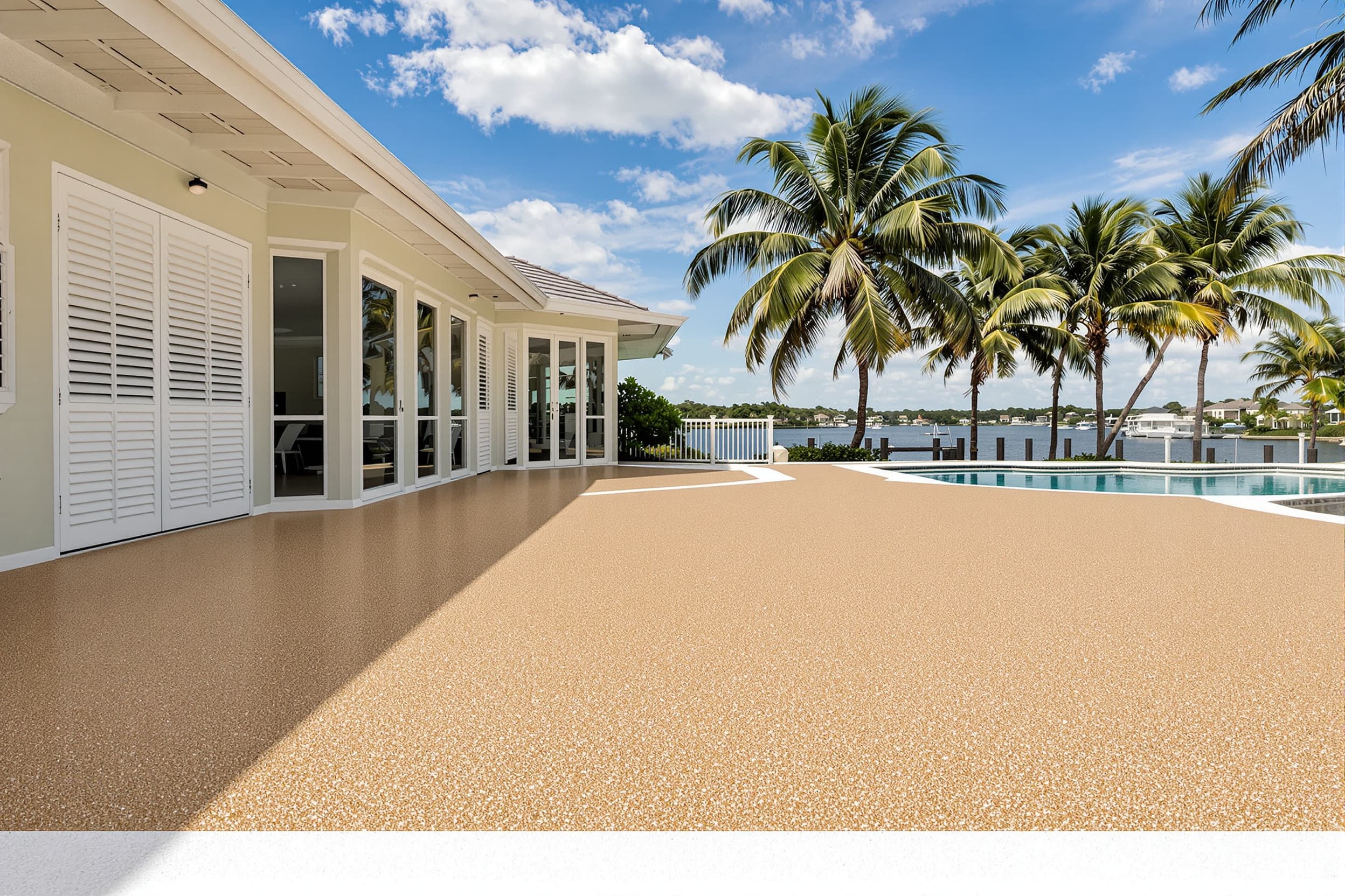 Contemporary Pool Deck