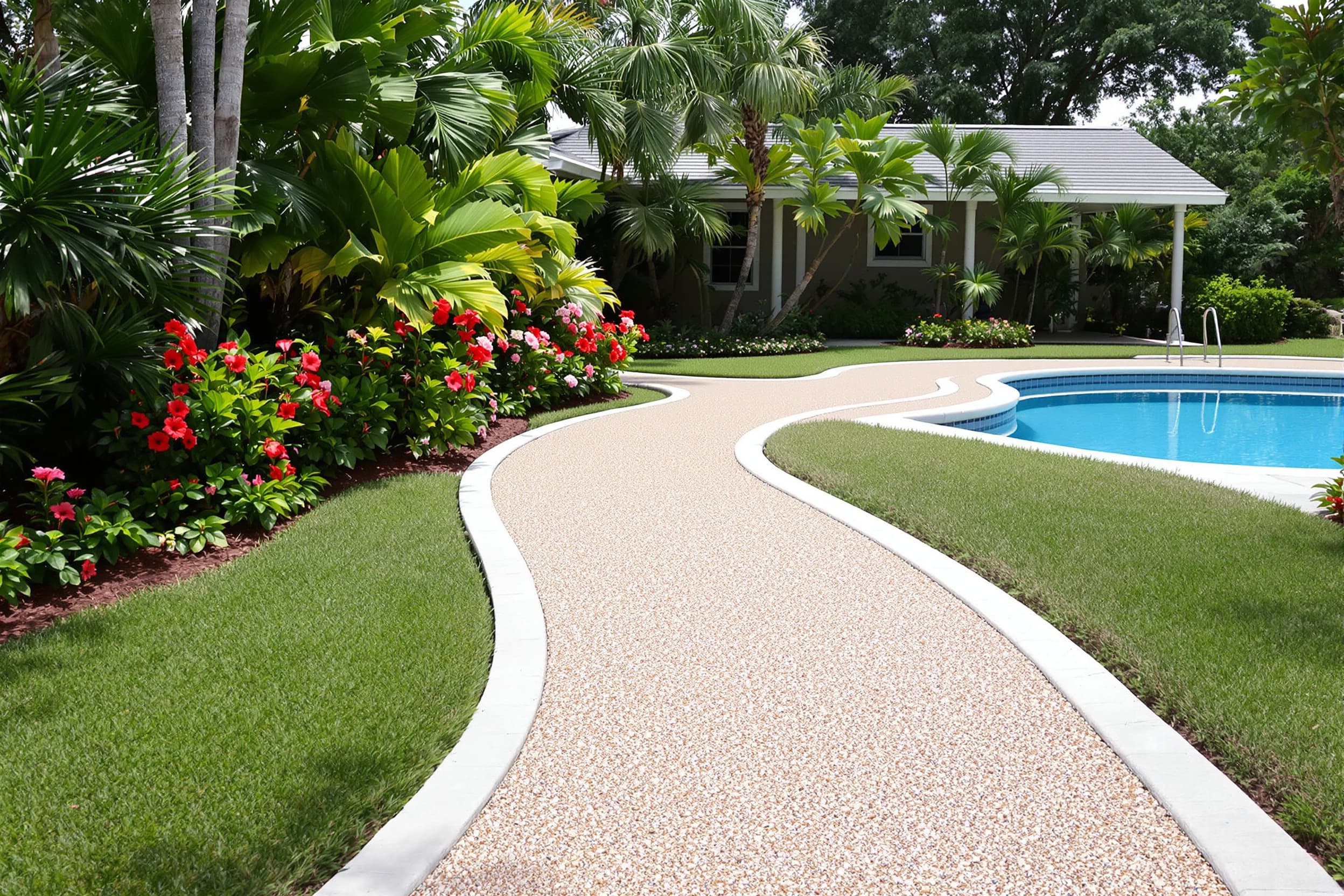 Garden Pool Walkway