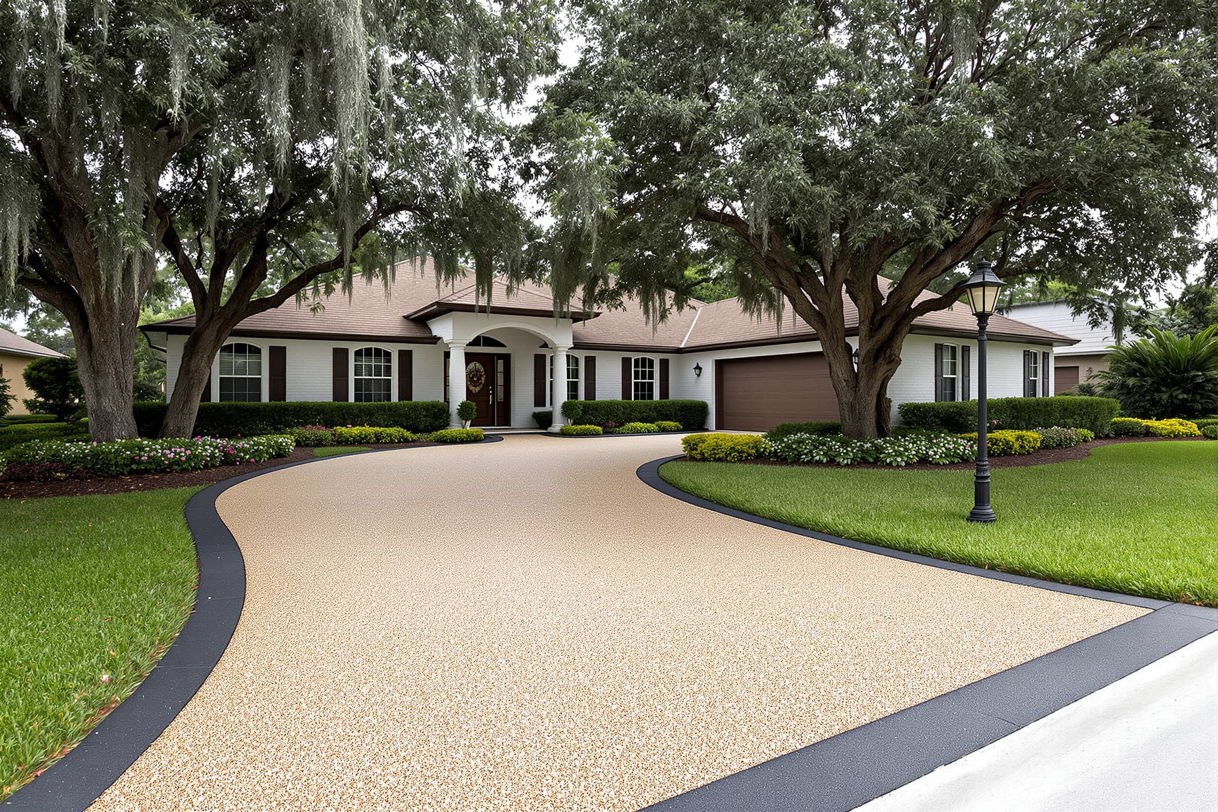 Stately Curved Drive