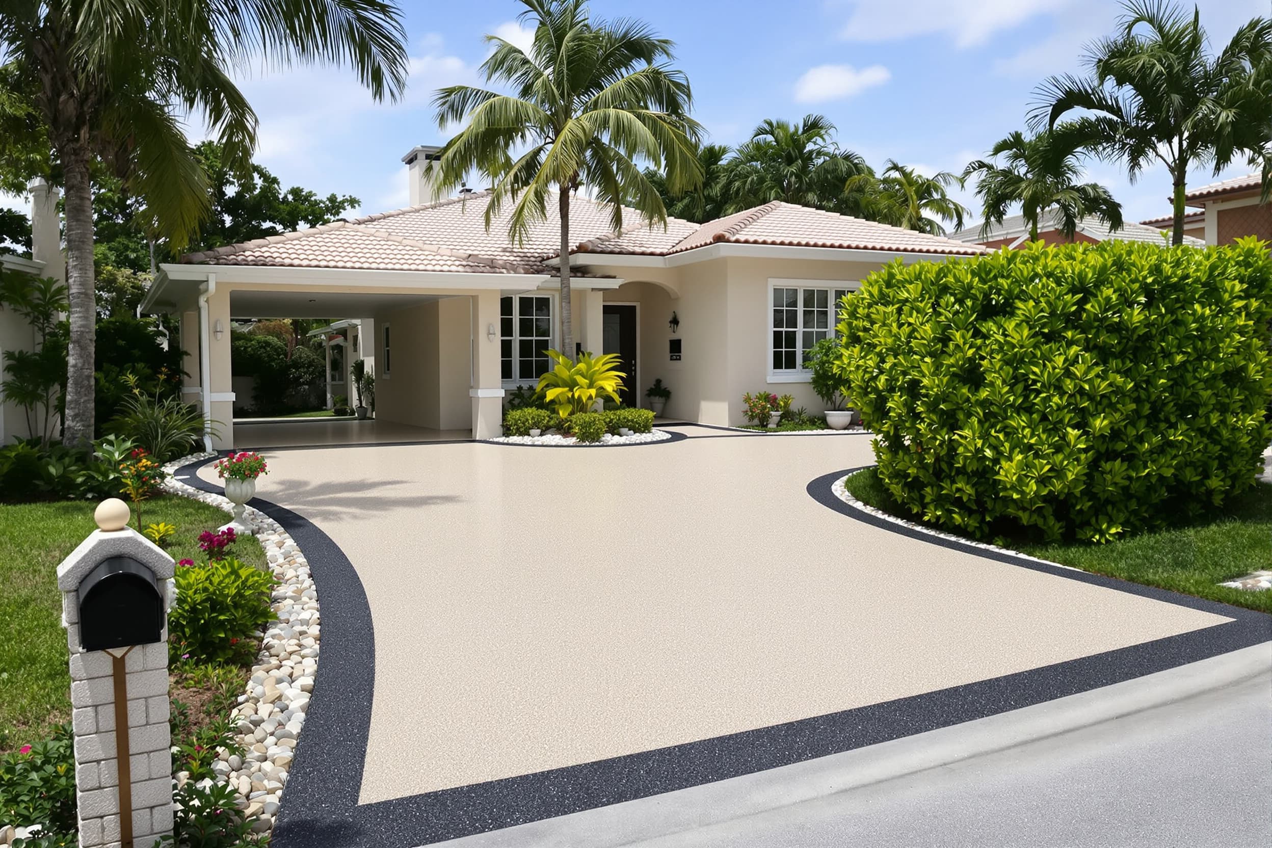 Elegant Estate Driveway